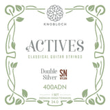 Knobloch 400ADN - Actives - Double Silver SN Nylon - Medium-High Tension - Classical Guitar Strings