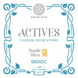 Knobloch 500ADC - Actives - Double Silver CX Carbon - High Tension - Classical Guitar Strings (Copy)