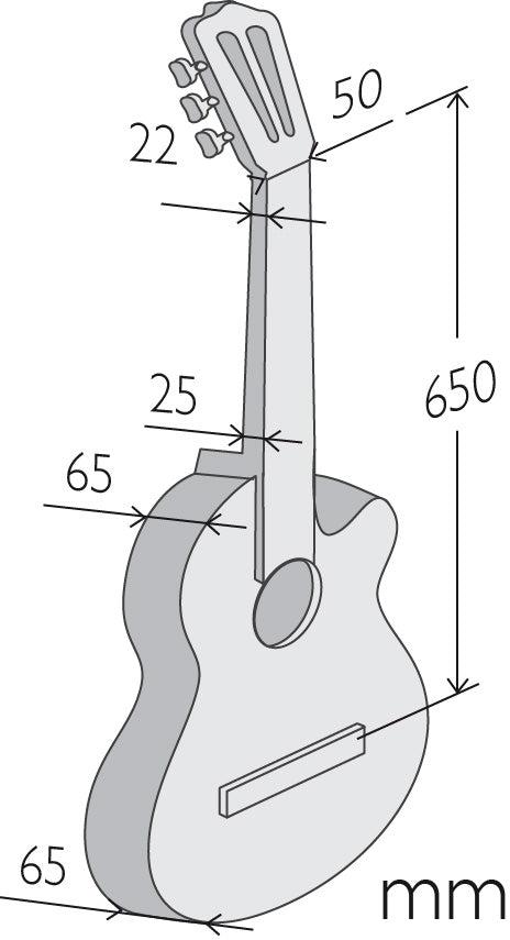 Alhambra 3F CT EZ Thinline Cutaway Flamenco Guitar