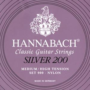 Hannabach Silver 200 Set 900 Medium/High Tension