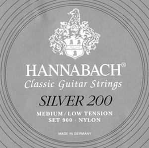 Hannabach Silver 200 Set 900 Medium/Low Tension