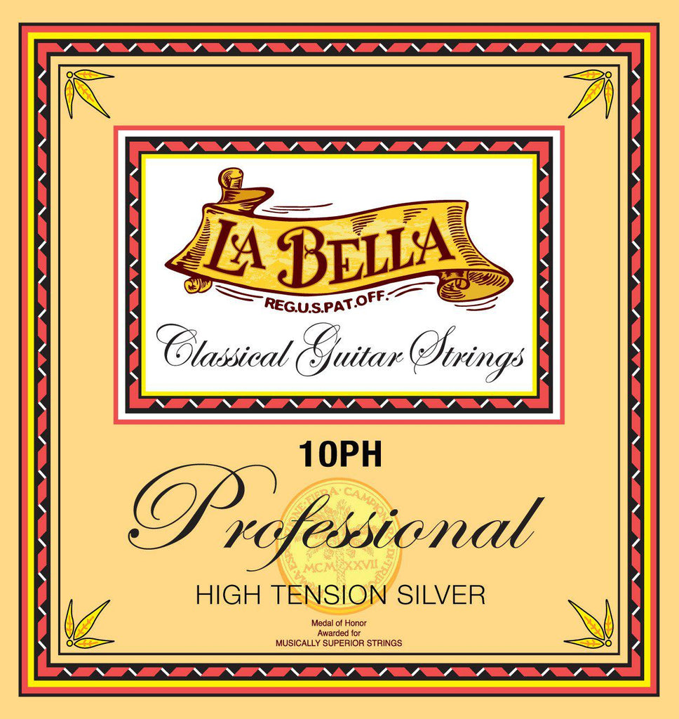 La Bella<br> 10PH Professional<br> High Tension<br> Classical Guitar Strings