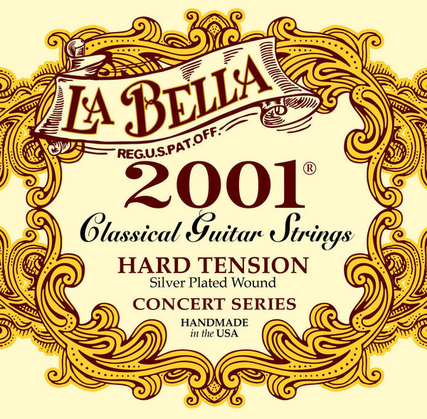La Bella<br> 2001 Classical<br> Hard Tension<br> Classical Guitar Strings