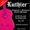 Luthier Set 20 - Popular Supreme - Classical Guitar Strings