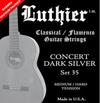 Luthier Set 35 - Concert Dark Silver - Classical Guitar Strings